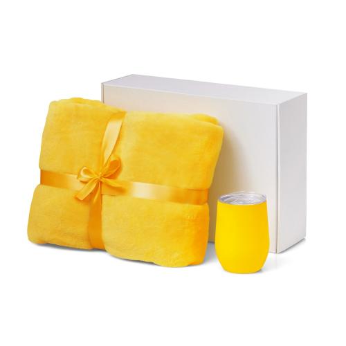 Подарочный набор Dreamy hygge 2.0 с пледом и термокружкой; - купить необычные подарки в Воронеже