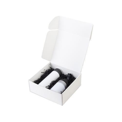 Подарочный набор с колонкой и термосом Black&White; - купить необычные подарки в Воронеже