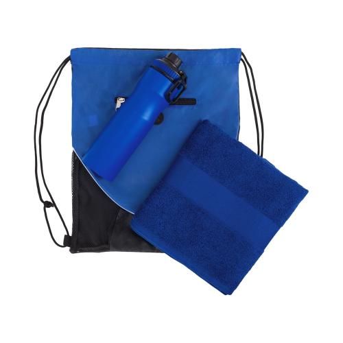 Спортивный набор со стальной бутылкой и полотенцем Advanced; - купить необычные подарки в Воронеже