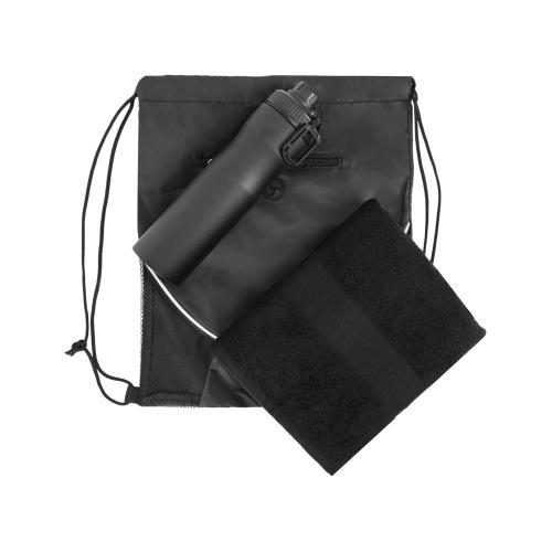 Спортивный набор со стальной бутылкой и полотенцем Advanced; - купить необычные подарки в Воронеже