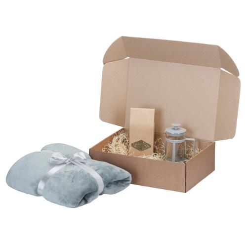 Подарочный набор Tea time с пледом; - купить необычные подарки в Воронеже