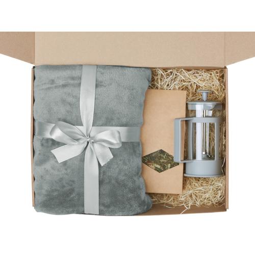 Подарочный набор Tea time с пледом; - купить необычные сувениры в Воронеже