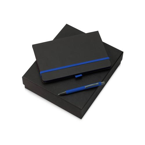 Подарочный набор Jacque 2.0. с ручкой и блокнотом, синий