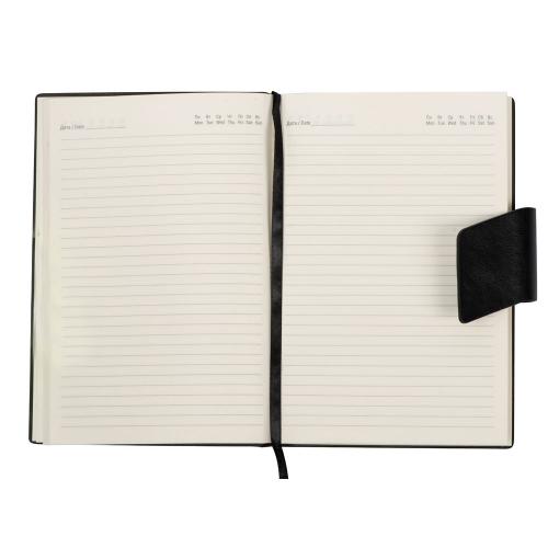 Бизнес блокнот А5 Monoi с клапаном, твердая обложка, 128 листов; - купить подарки с логотипом в Воронеже