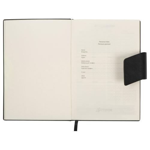 Бизнес блокнот А5 Monoi с клапаном, твердая обложка, 128 листов; - купить именные сувениры в Воронеже