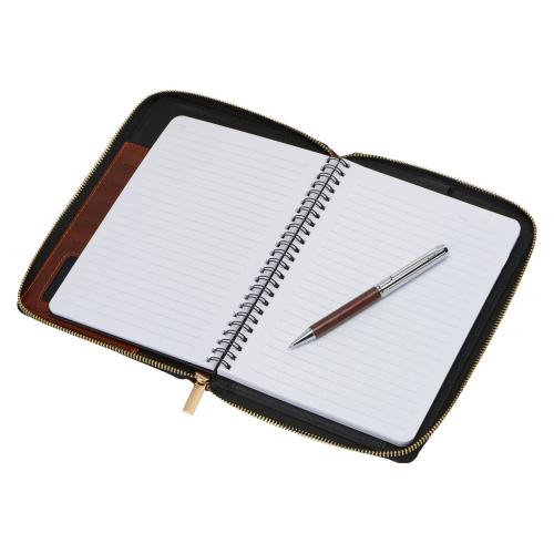 Бизнес-блокнот на молнии А5 Fabrizio с RFID защитой и ручкой; - купить необычные сувениры в Воронеже