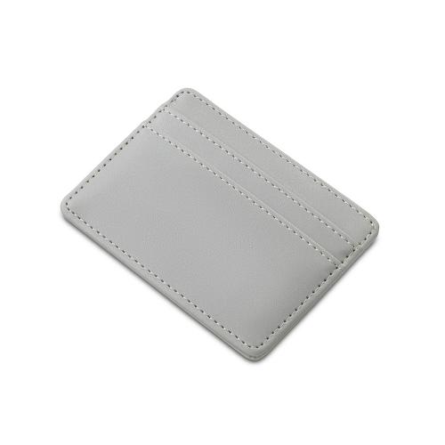 Картхолдер для двух карт и наличных денег с зажимом Crave, светло-серый