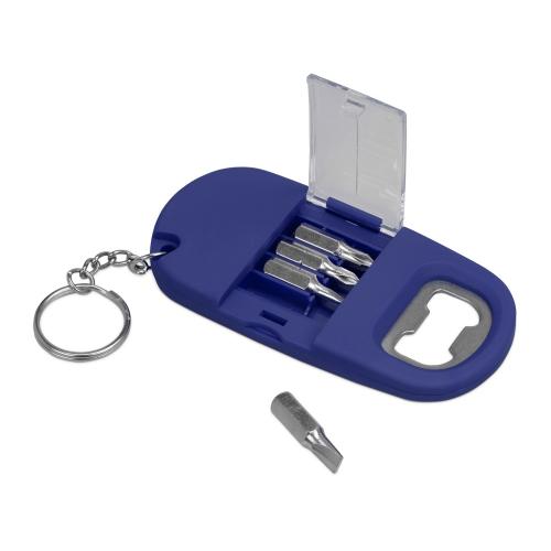 Брелок-открывалка с отвертками и фонариком Uni, софт-тач; - купить необычные подарки в Воронеже