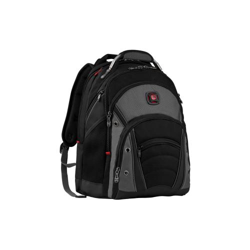 Рюкзак Synergy WENGER 16'', черный/серый, полиэстер/ПВХ, 36 x 26 x 46 см; - купить именные сувениры в Воронеже