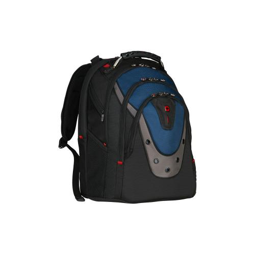 Рюкзак Ibex WENGER 17, черный/синий, полиэстер/ПВХ, 37 x 26 x 47 см; - купить необычные сувениры в Воронеже