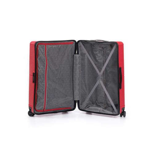 Чемодан TORBER ЭЛЬТОН, красный, ABS-пластик, 47 х 29 х 78 см; - купить именные сувениры в Воронеже