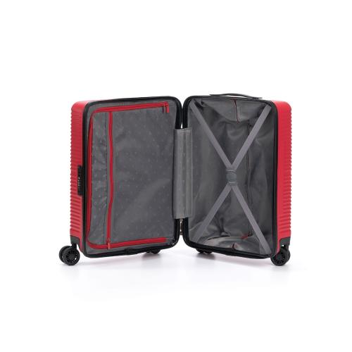 Чемодан TORBER ЭЛЬТОН, красный, ABS-пластик, 38 х 24 х 54 см; - купить именные сувениры в Воронеже