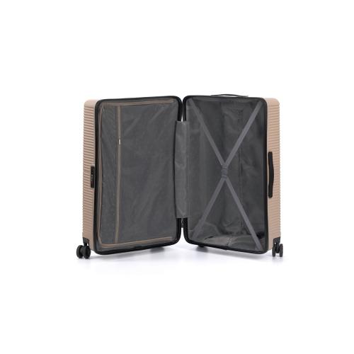 Чемодан TORBER ЭЛЬТОН, песочный, ABS-пластик, 47 х 29 х 78 см; - купить именные сувениры в Воронеже