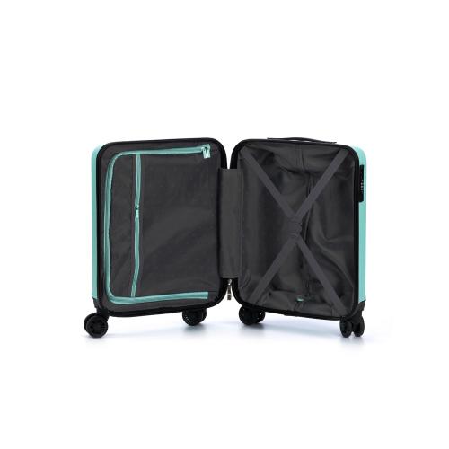 Чемодан TORBER КАСПИЙ, светло-зелёный, ABS-пластик, 38 х 20 х 54 см; - купить именные сувениры в Воронеже