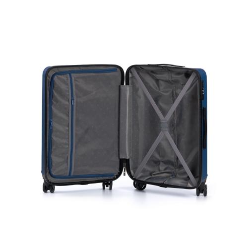 Чемодан TORBER КАСПИЙ, тёмно-синий, ABS-пластик, 43 х 26 х 68 см; - купить именные сувениры в Воронеже