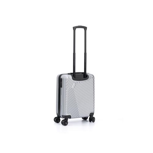 Чемодан TORBER ЛАМА, серебристый, ABS-пластик, 38 х 21 х 55 см; - купить необычные подарки в Воронеже