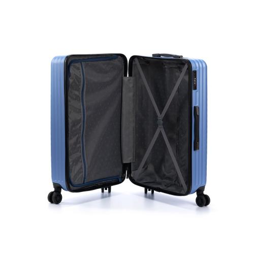 Чемодан TORBER ЛАМА, синий, ABS-пластик, 49 х 29,5 х 77 см; - купить именные сувениры в Воронеже