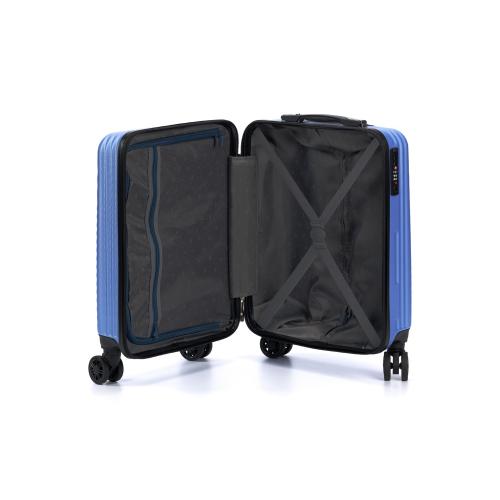 Чемодан TORBER ЛАМА, синий, ABS-пластик, 38 х 21 х 55 см; - купить именные сувениры в Воронеже