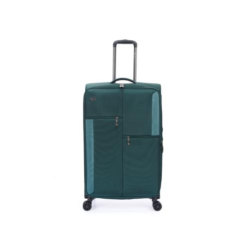 Чемодан TORBER СЕЙД, тёмно-зелёный, нейлон 600D, 48 х 26,5 х 78 см; - купить необычные сувениры в Воронеже