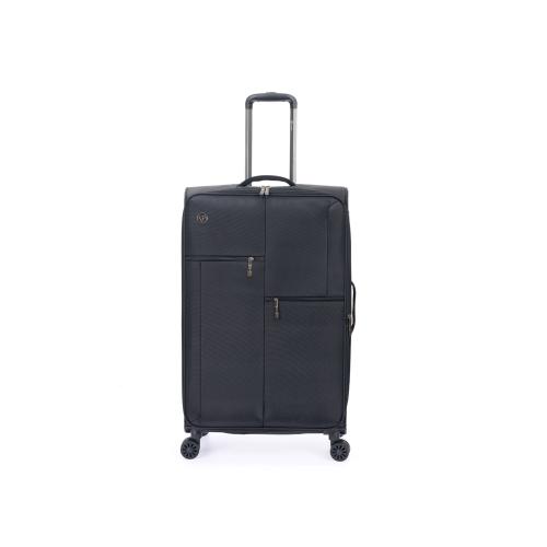 Чемодан TORBER СЕЙД, чёрный, нейлон 600D, 48 х 26.5 х 78 см; - купить необычные сувениры в Воронеже