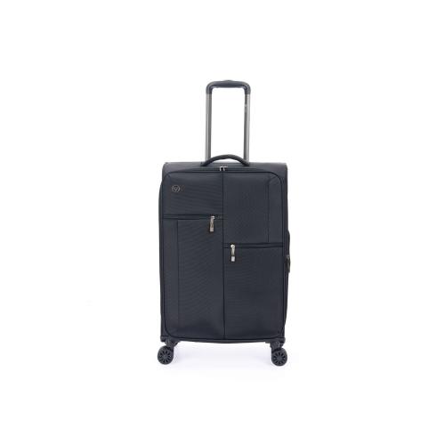 Чемодан TORBER СЕЙД, чёрный, нейлон 600D, 43,5 х 25 х 68 см; - купить необычные сувениры в Воронеже