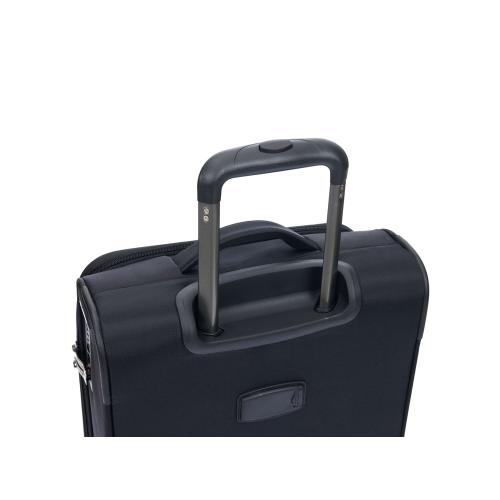 Чемодан TORBER СЕЙД, чёрный, нейлон 600D, 36,5 х 19 х 54 см; - купить подарки с логотипом в Воронеже