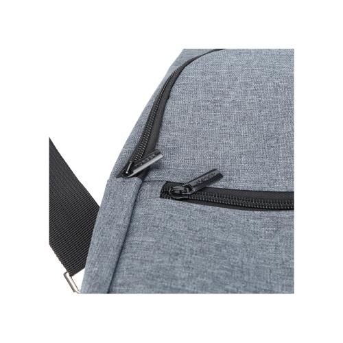 Рюкзак TORBER с одним плечевым ремнем, серый, полиэстер 300D; - купить именные сувениры в Воронеже