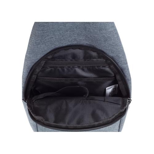 Рюкзак TORBER с одним плечевым ремнем, серый, полиэстер 300D; - купить необычные сувениры в Воронеже