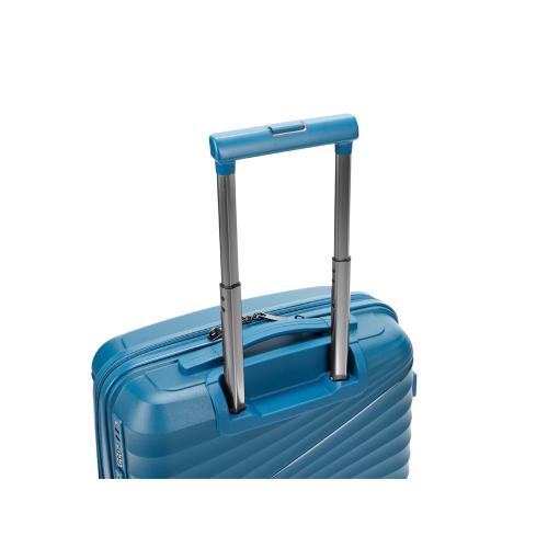 Чемодан TORBER НЕВО, синий, полипропилен, 40 х 25 х 55 см; - купить именные сувениры в Воронеже