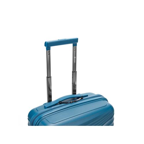 Чемодан TORBER НЕВО, синий, полипропилен, 40 х 25 х 55 см; - купить подарки с логотипом в Воронеже