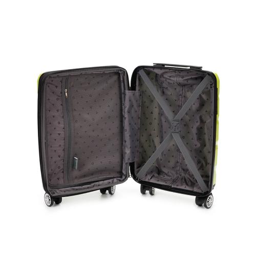 Чемодан TORBER В Отпуск, салатовый, полипропилен, 33 х 22 х 53 см; - купить необычные подарки в Воронеже