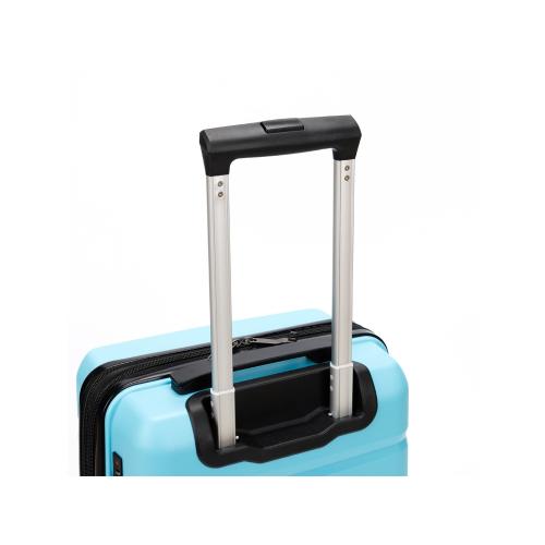 Чемодан TORBER В Отпуск, бирюзовый, полипропилен, 33 х 22 х 53 см; - купить именные сувениры в Воронеже