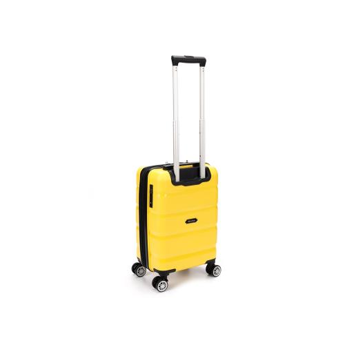Чемодан TORBER В Отпуск, жёлтый, полипропилен, 33 х 22 х 53 см; - купить необычные сувениры в Воронеже