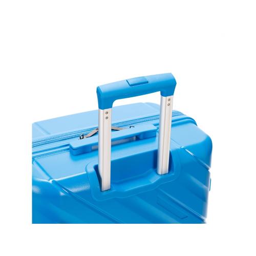 Чемодан TORBER В Отпуск, синий, полипропилен, 54,5 х 33,5 х 79 см; - купить именные сувениры в Воронеже