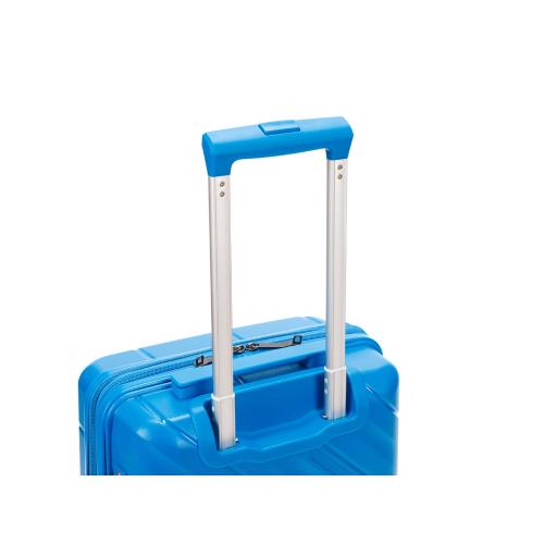 Чемодан TORBER В Отпуск, синий, полипропилен, 36 х 21,5 х 55 см; - купить именные сувениры в Воронеже