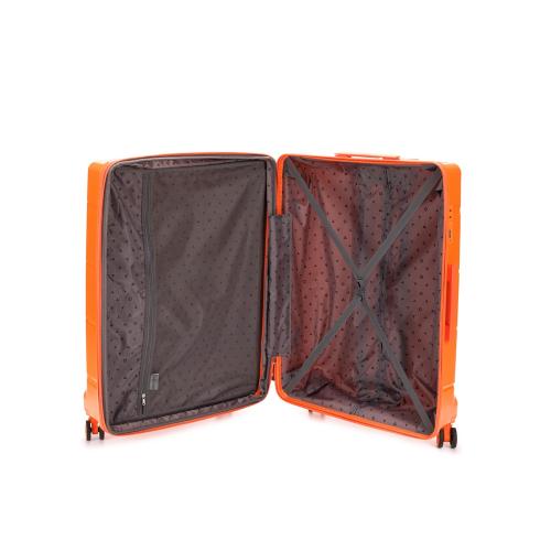 Чемодан TORBER В Отпуск, оранжевый, полипропилен, 54,5 х 33,5 х 79 см; - купить необычные подарки в Воронеже