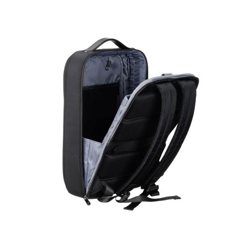 Рюкзак TORBER ВОЯЖ с отделением для ноутбука 15,6'', черный, нейлон/микрофибра, 30x12x42 см; - купить подарки с логотипом в Воронеже