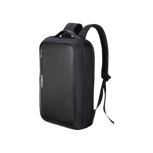 Рюкзак TORBER ВОЯЖ с отделением для ноутбука 15,6'', черный, нейлон/микрофибра, 30x12x42 см; - купить необычные подарки в Воронеже