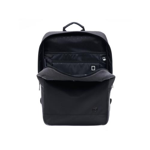 Рюкзак TORBER ВЕКТОР с отделением для ноутбука 14,1, черный/серый, нейлон, 32 х 10 х 43 см; - купить подарки с логотипом в Воронеже