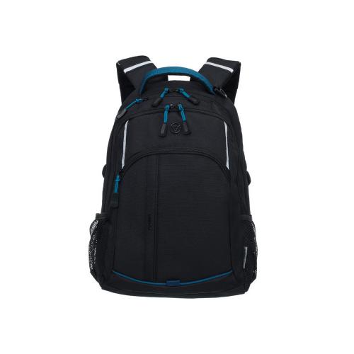 Рюкзак TORBER РАКЕТА с отделением для ноутбука 15.6, чёрный/синий, нейлон, 32 х 14 х 50 см; - купить необычные сувениры в Воронеже