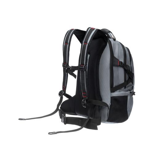 Рюкзак TORBER ДРАЙВ с отделением для ноутбука 15, серый/красный, полиэстер 1680D, 36x17x50 см; - купить именные сувениры в Воронеже