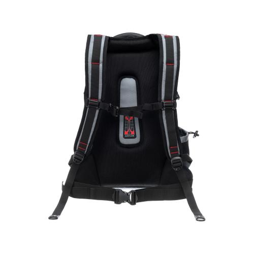 Рюкзак TORBER ДРАЙВ с отделением для ноутбука 15, серый/красный, полиэстер 1680D, 36x17x50 см; - купить необычные сувениры в Воронеже