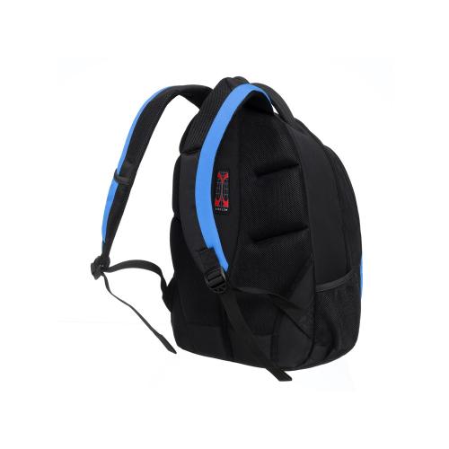 Рюкзак TORBER РАКЕТА с отделением для ноутбука 15, черный/синий, полиэстер, 33х19х45 см; - купить необычные сувениры в Воронеже