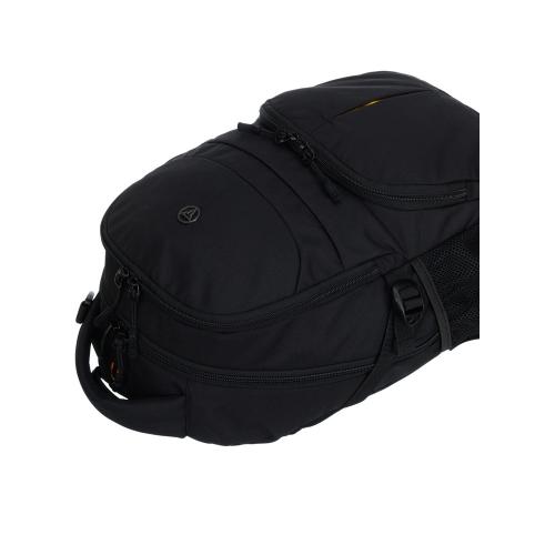 Рюкзак TORBER РАКЕТА, чёрный, полиэстер, 33х15х45 см; - купить подарки с логотипом в Воронеже