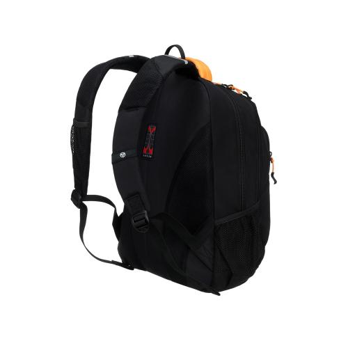 Рюкзак TORBER РАКЕТА черный/оранжевый, полиэстер/добби, 32x15x46 см; - купить необычные сувениры в Воронеже