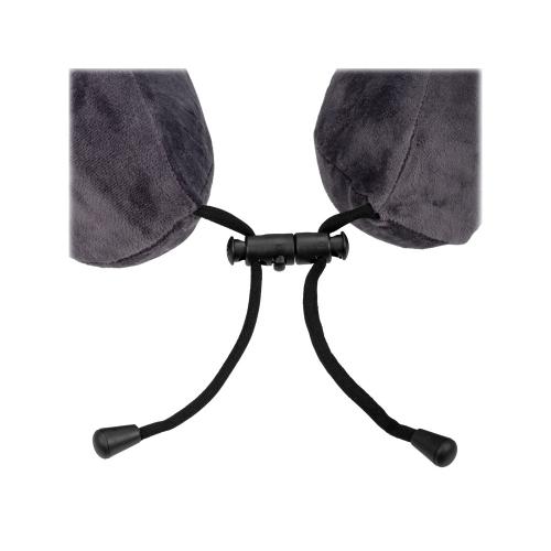 Подушка TORBER, дорожная, с эффектом памяти, тёмно-серая; - купить именные сувениры в Воронеже