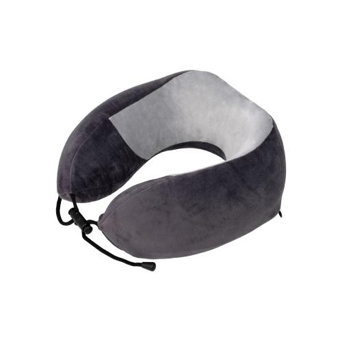 Подушка TORBER, дорожная, с эффектом памяти, тёмно-серая; - купить необычные подарки в Воронеже