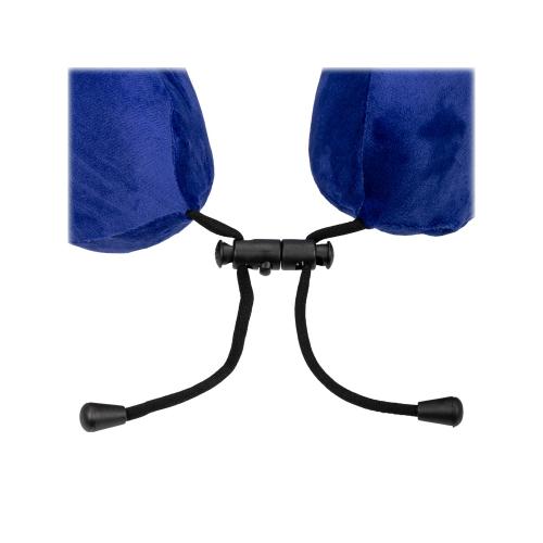 Подушка TORBER, дорожная, с эффектом памяти, синяя; - купить именные сувениры в Воронеже