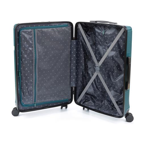 Чемодан TORBER ОНЕГА, зелёный, ABS-пластик, 69,5 х 46 х 26 см; - купить необычные сувениры в Воронеже