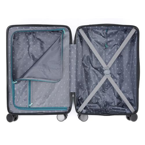 Чемодан TORBER ОНЕГА, зелёный, ABS-пластик, 59,5 х 39,5 х 24 см; - купить именные сувениры в Воронеже